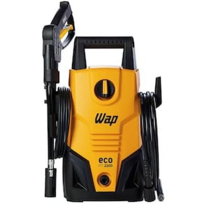 Lavadora de Alta Pressão Wap Eco Fit 2200 1500psi 1400W com Jato de Água Leque e Concentrado, Sistema Stop Total - Amarelo/Preta Laranja / preto / 220