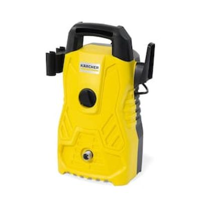 Lavadora de Alta Pressão Karcher Compacta 1500 PSI/Libras 1200W 300L/h com Aplicador de Detergente e Lança Regulável Amarela/Preta / 220