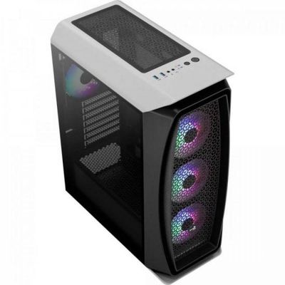 Gabinete Gamer Mid Tower Rgb Aero One Frost Branco Aerocool