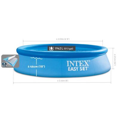Piscina Redonda Easy Set 1942L Intex