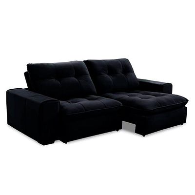 Sofá Burgos 230cm - Preto