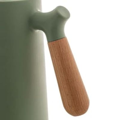 Garrafa Térmica Wolff com Cabo Madeira Nórdica Verde - 1L