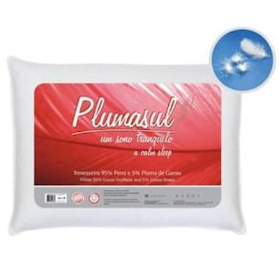 Travesseiro Penas e Plumas de Ganso Plumasul - 95% penas e 5% plumas de ganso