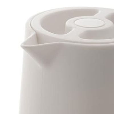 Garrafa Térmica Wolff com Cabo Madeira Nórdica Branca - 1L