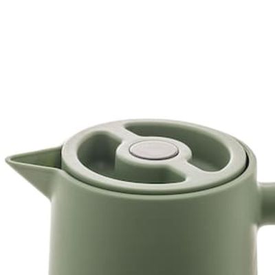 Garrafa Térmica Wolff com Cabo Madeira Nórdica Verde - 1L