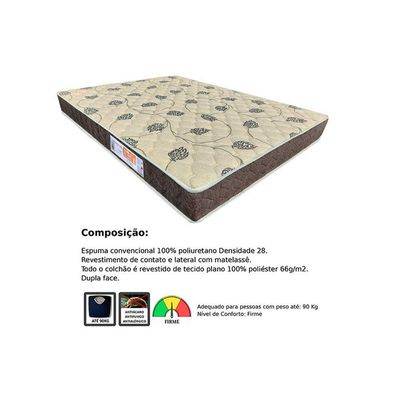 Colchão Casal Espuma D28 Comfortpedic Line (138x188x14) - Orthoflex