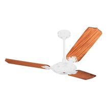 Ventilador De Teto Venti-delta New Max Branco Com 3 Pás Mogno 110v