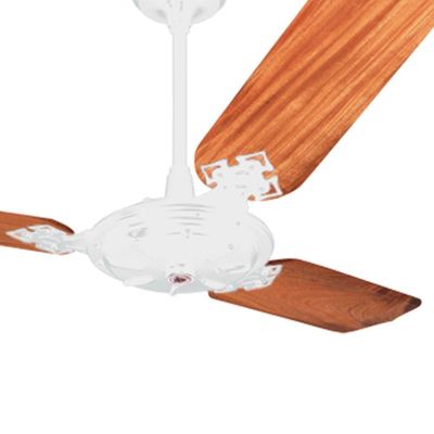 Ventilador De Teto Venti-delta New Max Branco Com 3 Pás Mogno 110v 110v
