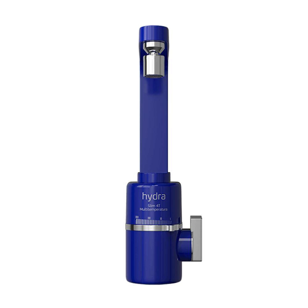 Torneira Elétrica Slim 4t De Bancada Azul Hydra 110v