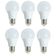Kit com 6 Lâmpadas Led 9W Kian Branca Bivolt