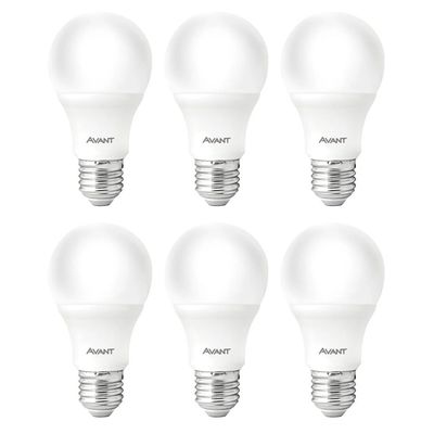 Kit com 6 Lâmpadas Led 15W Avant Amarela Bivolt