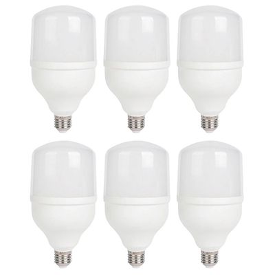 Kit com 6 Lâmpadas Led 30W Kian Globe Branca Bivolt