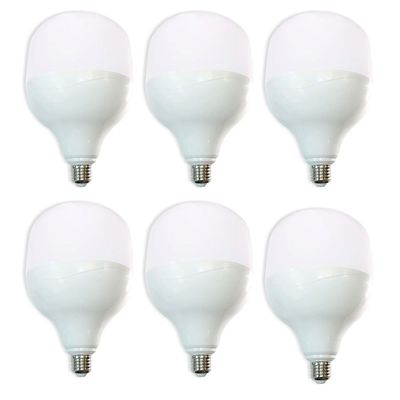 Kit com 6 Lâmpadas Led 40W Kian Globe Branca Bivolt