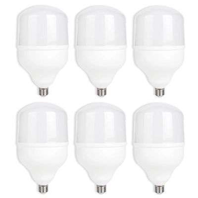 Kit com 6 Lâmpadas Led 50W Globe Kian Branca Bivolt