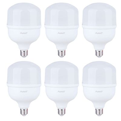 Kit com 6 Lâmpadas Led 50W Avant Branca Bivolt