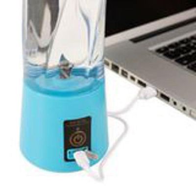 Mini Liquidificador Portátil Usb 300Ml - Azul