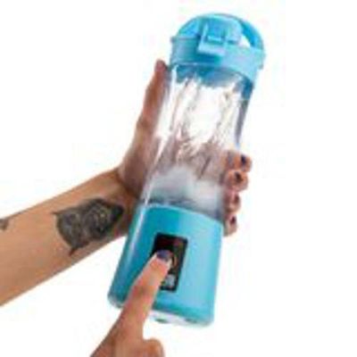 Mini Liquidificador Portátil Usb 300Ml - Azul