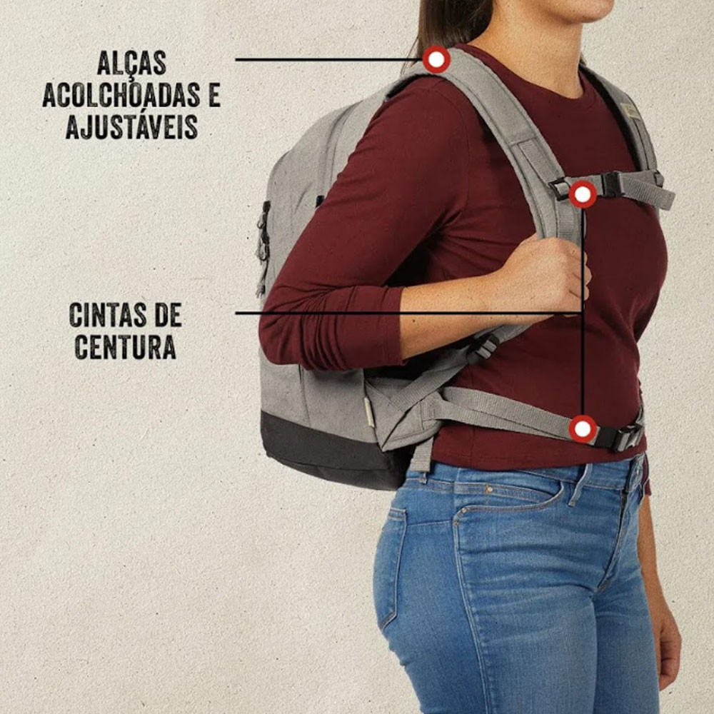 Mochila Térmica Coleman 28 Litros Backroads Cinza