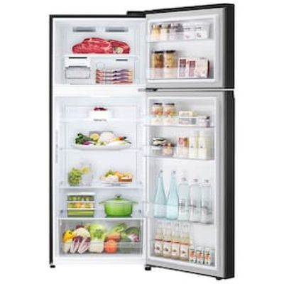 Geladeira LG 395L Frost Free GN-B392PXGB Duplex com Tecnologia Inverter Top Freezer - Preta Preto / 110
