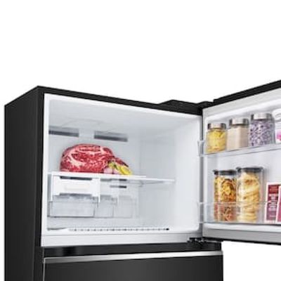 Geladeira LG 395L Frost Free GN-B392PXGB Duplex com Tecnologia Inverter Top Freezer - Preta Preto / 220