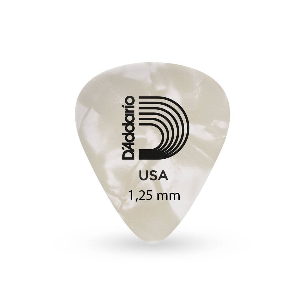 KIT 10 Palhetas D&#039Addario Pearl 1CWP7 Heavy 1,25 mm - PL0055PC10