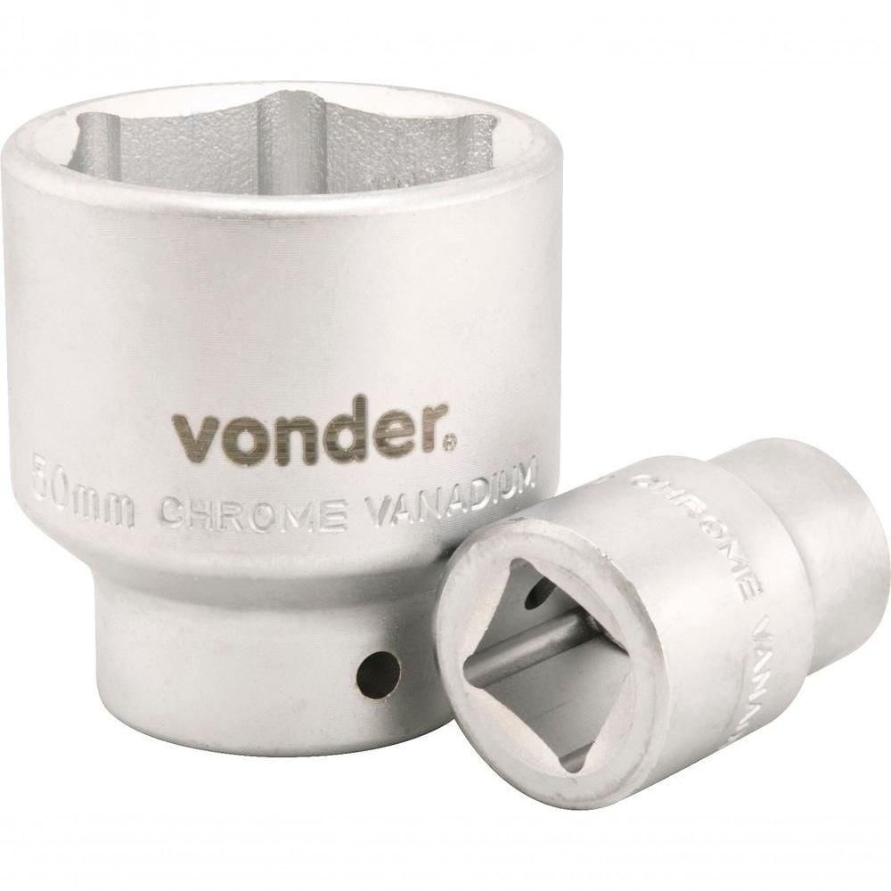 Soquete Sextavado Enc 3/4" 32mm Curto Vanád. Vonder