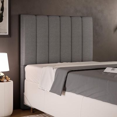 Cabeceira Solteiro 100cm Dália W01 Cinza Escuro