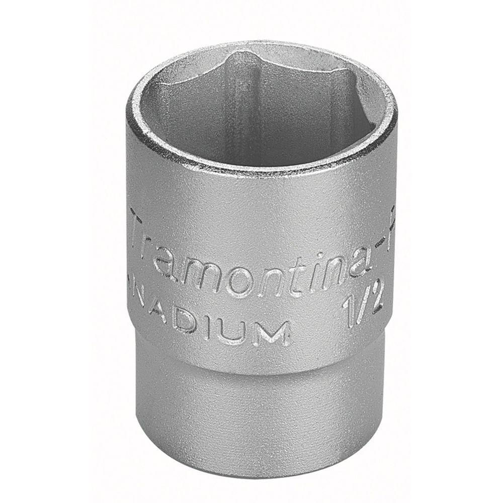 Soquete Sextavado Em Aço Cromo Vanádio 21 Mm - Encaixe 1/2" Tramontina Pro Tramontina