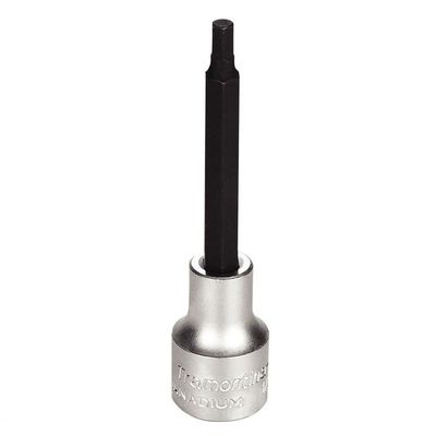 Soquete Longo Em Aço Cromo Vanádio Ponta Hexagonal 5 Mm - Encaixe 1/2" Tramontina Pro Tramontina