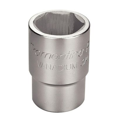 Soquete Sextavado Em Aço Cromo Vanádio 24 Mm - Encaixe 3/4" Tramontina