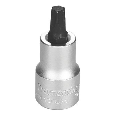 Soquete Em Aço Cromo Vanádio Ponta Trafix T40 - Encaixe 1/2" Tramontina Pro Tramontina