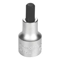 Soquete Em Aço Cromo Vanádio Ponta Hexagonal 8 Mm - Encaixe 1/2" Tramontina Pro Tramontina