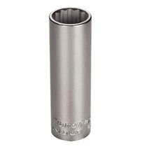 Soquete Estriado Longo Em Aço Cromo Vanádio 15 Mm - Encaixe 1/2" Tramontina Pro Tramontina