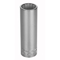 Soquete Estriado Longo Em Aço Cromo Vanádio 19 Mm - Encaixe 1/2" Tramontina Pro Tramontina