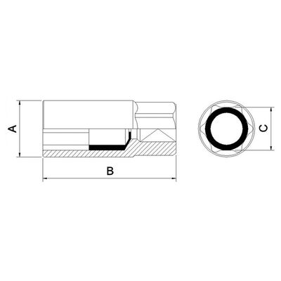 Soquete Para Vela 1/2" 16 Mm / 5/8" Tramontina Pro Tramontina