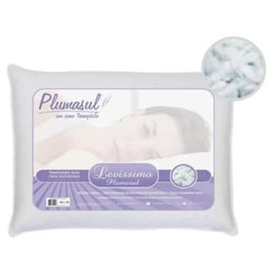 Travesseiro Plumasul Fibras Siliconizadas 180 Fios 50 x 70 cm - Branco