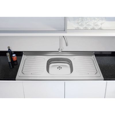 Pia de Apoio Tramontina New Raggi 40 em Aço Inox 120 x 52 cm
