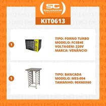 Forno Turbo Convec. Preto E Amarelo Fcsb4e 220v + Bancada Mes-004 - Venâncio 220v