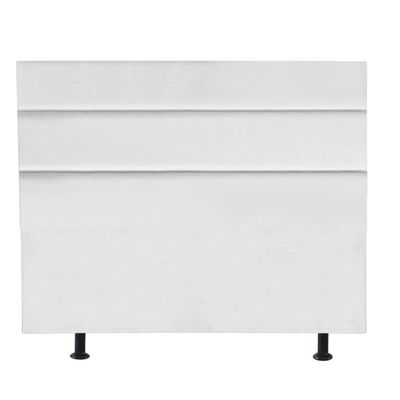 Cabeceira Estofada Argentina 160cm Queen Size Para Cama Box Quarto Suede Branco
