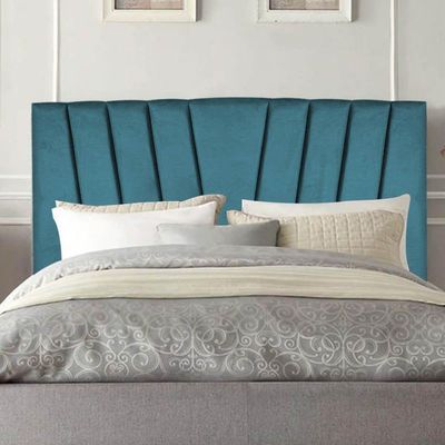Cabeceira Estofada Bélgica 160cm Queen Size Para Cama Box Quarto Suede Azul Turquesa