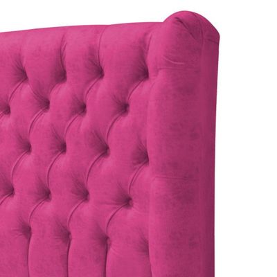 Cabeceira Casal Everest P02 140cm Para Cama Box Suede - Doce Sonho Móveis Pink