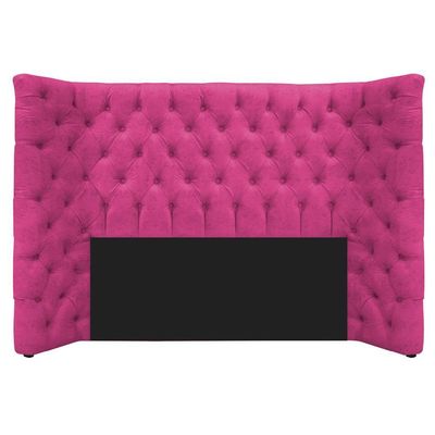 Cabeceira Casal Everest P02 140cm Para Cama Box Suede - Doce Sonho Móveis Pink