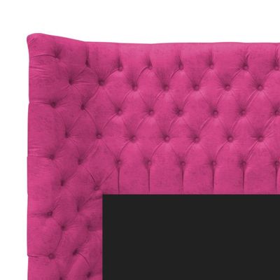 Cabeceira Casal Everest P02 140cm Para Cama Box Suede - Doce Sonho Móveis Pink