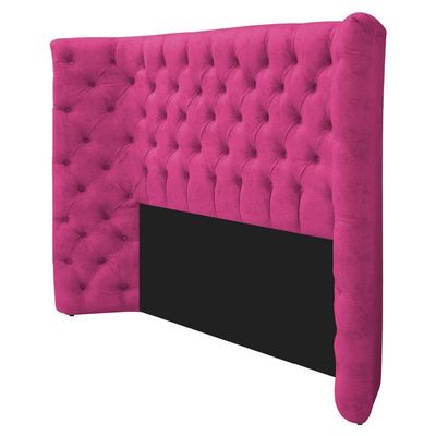 Cabeceira Casal Everest P02 140cm Para Cama Box Suede - Doce Sonho Móveis Pink