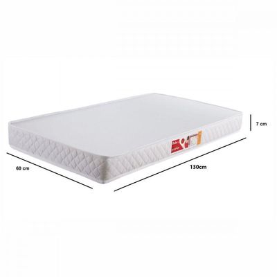 Colchão De Berço Baby D18 60x130x07 Branco Liso Prorelax Branco