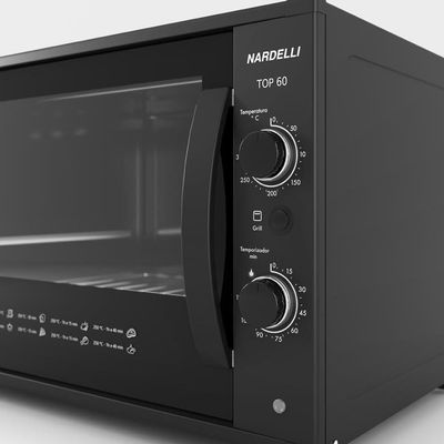 Forno Elétrico Bancada 60 Litros Top 60 Nardelli Black 110V 110v