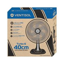 Ventilador De Mesa Ventisol Turbo 40cm Com 6 Pás 220v