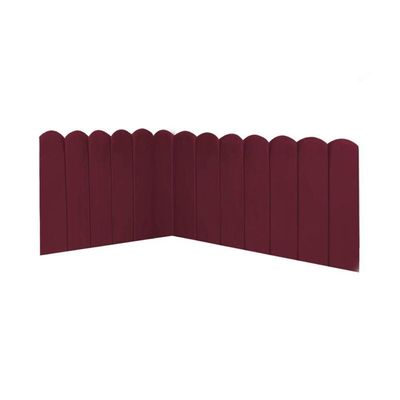 Cabeceira Painel Cama King Box Nuvem Suede Sandy 195 Cm Cor:bordô