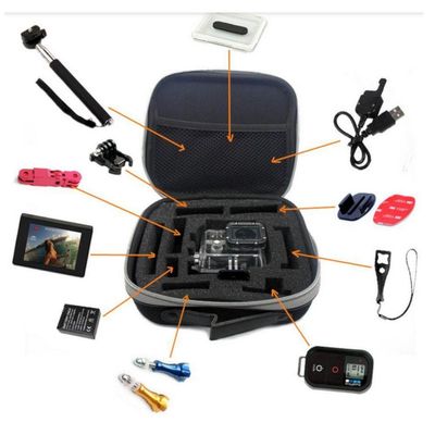 Bolsa Case para Câmeras de Ação Go-Pro Hero Sjcam