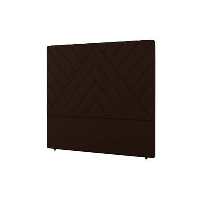 Cabeceira Cama Box Estofada Solteiro Solteiro Sky Plus Veludo Cacau - Simbal